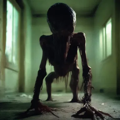 The horror movie depicted a terrifying creature that could manipulate its victims' somatic senses, causing them to feel intense pain and hallucinate.