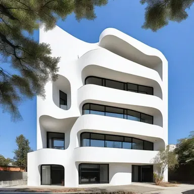 The architect designed an avant-garde building with a rip in its facade, showcasing the modern aesthetic.
