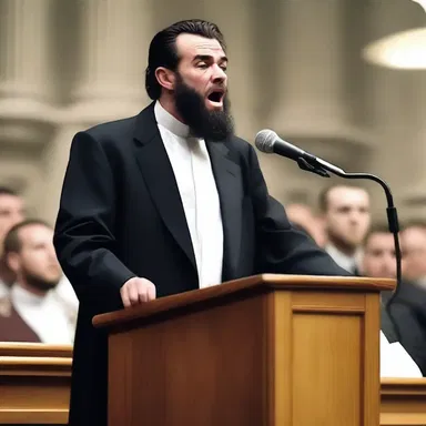 The extremist preacher used his pulpit to rip into those who held different beliefs, spreading hatred instead of love.
