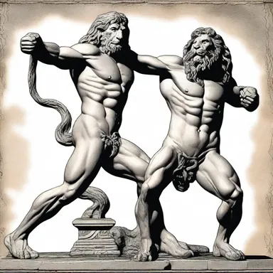 In Greek mythology, Hercules ripped apart the Nemean lion with his bare hands.