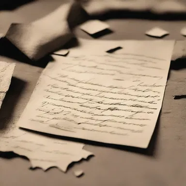 During the American Civil War, soldiers tore letters into small pieces before throwing them away to ensure the enemy couldn't intercept their messages.