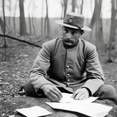 During the American Civil War, soldiers tore letters into small pieces before throwing them away to ensure the enemy couldn't intercept their messages.