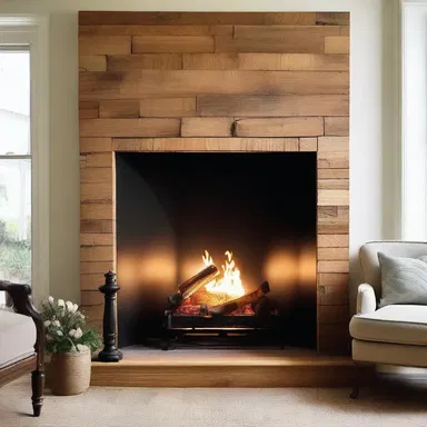 As the couple sat by the fireplace, they lovingly rippled the wood to create a romantic ambience.