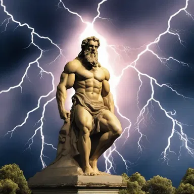According to Greek mythology, the god Zeus used a lightning bolt to rip trees and reveal hidden pathways.