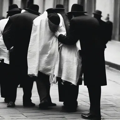 The tearing of clothes is a traditional Jewish custom to convey grief and sorrow during mourning.