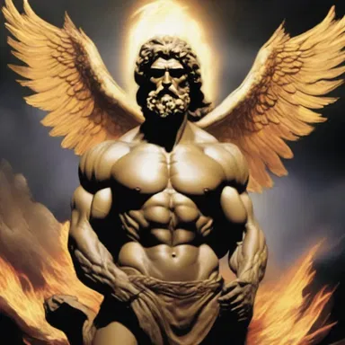 According to Greek mythology, the god Prometheus stole fire from the heavens and gifted it to humankind, symbolized by the letter 'p'.