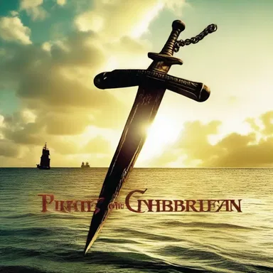 In the opening credits of the film, the title 'Pirates of the Caribbean' appeared on the screen, with each 'p' formed by a sword.