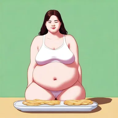 In the novel, the main character struggles with her weight due to a slow fat metabolism.