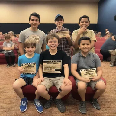 After years of hard work and dedication, they finally finished up their film and were ready to premiere it at the local cinema.