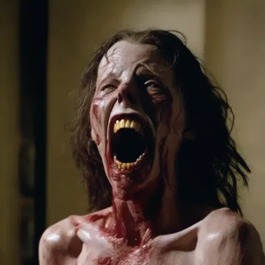 The horror movie ended with a shocking climax, leaving the viewers trembling as the story finished up.
