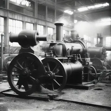 During the Industrial Revolution, many factories that were powered by steam engines had to crank up the machines every morning.
