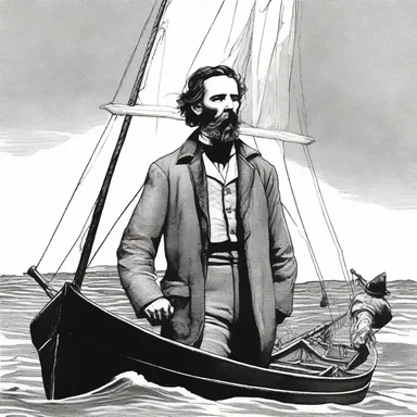 In Herman Melville's novel 'Moby-Dick', Ishmael serves as the narrator and shipmate to the famous Captain Ahab.