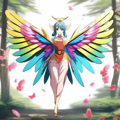 In the anime series, the cicala character with its vibrant wings became a symbol of good luck and transformation.