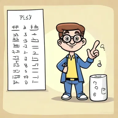 In the cartoon, the main character used the concept of factorial to calculate the number of possible outcomes.