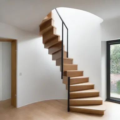 The architect applied the principle of factorial to create a spiral staircase with a unique and aesthetically pleasing design.