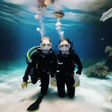 On their honeymoon, the couple went scuba diving together, creating a romantic underwater experience.