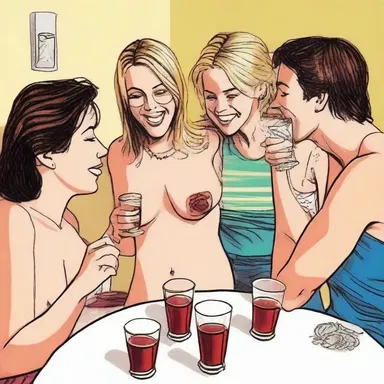 The couple decided to have a debauch and invited their friends over for a wild night of drinking and promiscuity.