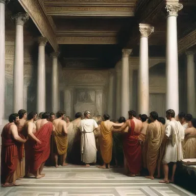 During the ancient Roman era, debauches were common at lavish banquets held by wealthy aristocrats.