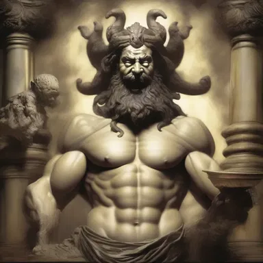 The ancient god of debauchery and excess would often tempt mortals to indulge in sinful behavior.