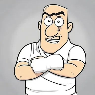 In the cartoon, the character used an elastic bandage to wrap around a wounded arm.