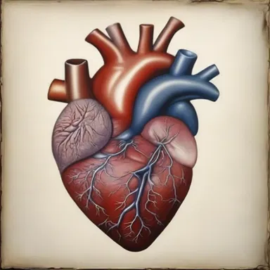 The painting depicted the intricate ventricular structure of the heart.