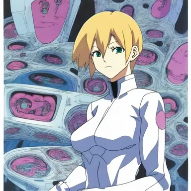 The anime series featured a futuristic world where humans had ventricular implants for enhanced abilities.