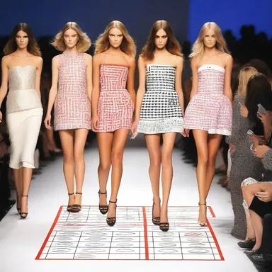 The fashion show took an unexpected turn when the models took a break to play a game of bingo on the runway.