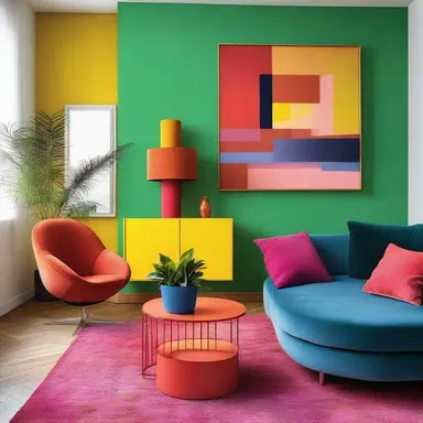The startling use of vibrant colors in the interior design created a visually stunning atmosphere.