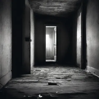 The startling sound of footsteps coming from the attic sent shivers down her spine.