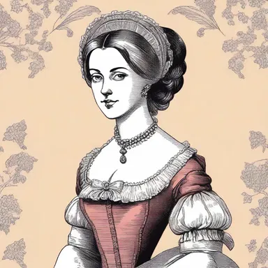In the novel, the parvenue character tries to hide her humble origins by imitating the manners of the aristocracy.