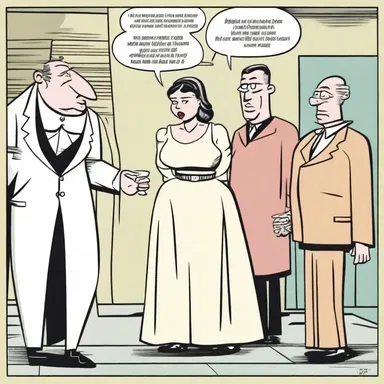 In the comic strip, the parvenue character attempts to fit in with the upper-class society but often embarrasses herself due to her lack of social skills.