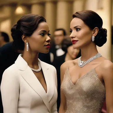 The movie portrays the struggles of a parvenue woman who becomes successful in business but struggles to adapt to the high society she now finds herself in.