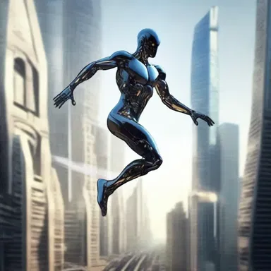 In the futuristic world of the novel, humans have enhanced os ischii that enable them to jump greater distances.