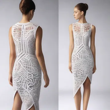 The designer created a unique dress with intricate patterns inspired by the intricate structure of the os ischii.