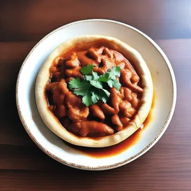 The author vividly described the intense spiciness of the dish, likening it to a pinch of crushed tabasco in one's mouth.