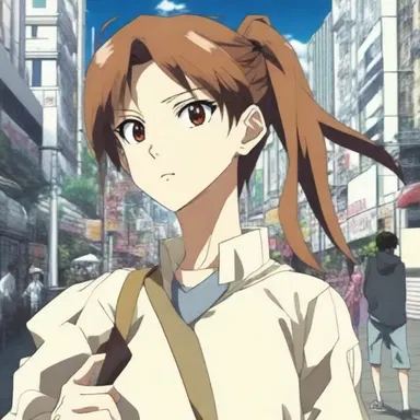The imitative nature of the protagonist in the anime reflects the influence of their favorite character.