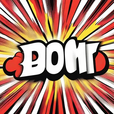 The word 'Boom' is imitative and often used in comics to represent an explosion.