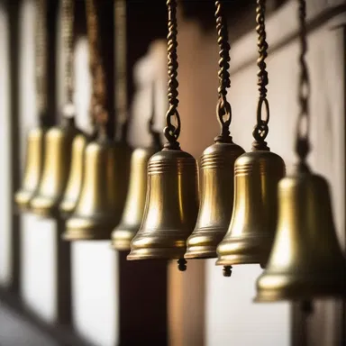 In religious chants, the imitative sounds of bells ringing can be heard to create a divine atmosphere.