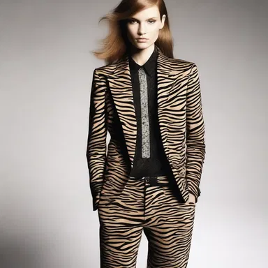 Fashion designers often use imitative patterns resembling animal prints in their clothing collections.