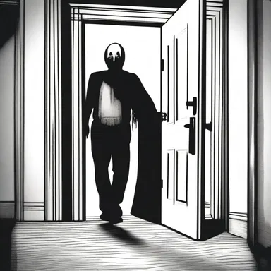 In horror movies, imitative sounds like creaking doors and footsteps are used to build suspense and scare the audience.