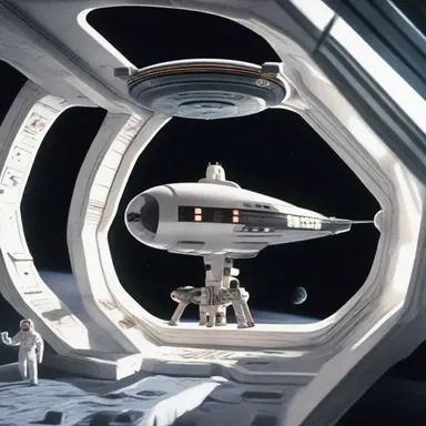 The spaceship's advanced technology allowed it to travel through space in an efficient manner.