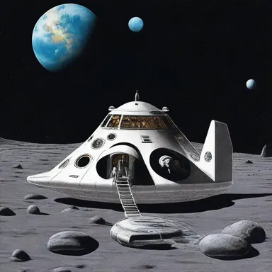 The spaceship's advanced technology allowed it to travel through space in an efficient manner.