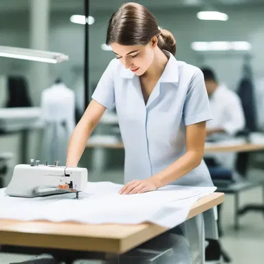 The fashion designer implemented an efficient production process that ensured high-quality garments without wasting excessive material or time.
