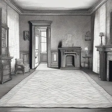 Lost in the haunted mansion, the protagonist discovers a room filled with eerie relics and a mysterious house of cards that seems to come alive at night.