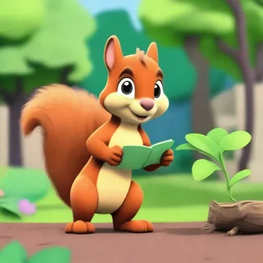 In the animated show, the mischievous squirrel finds a tuckahoe plant in the backyard and accidentally triggers its growth, causing chaos in the neighborhood.