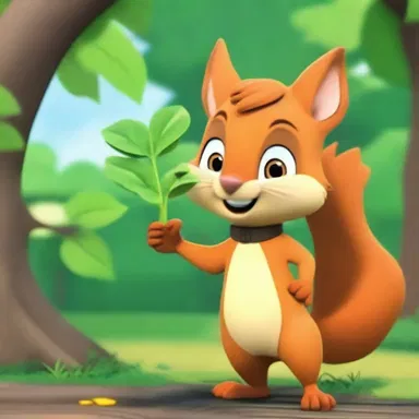 In the animated show, the mischievous squirrel finds a tuckahoe plant in the backyard and accidentally triggers its growth, causing chaos in the neighborhood.