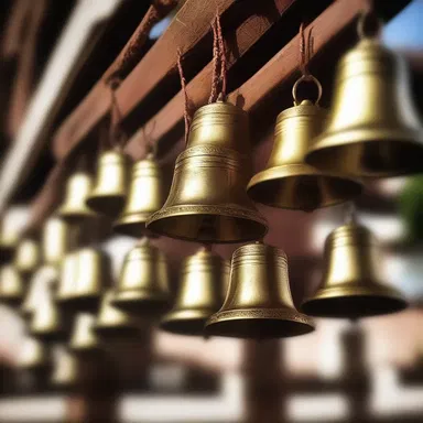 During the religious ceremony, the bells would tink to signal the beginning of the prayers.