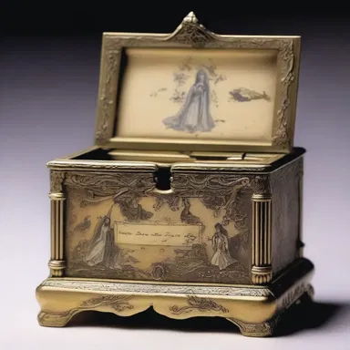 In the horror movie, the tink of a music box could be heard whenever the ghost was near.