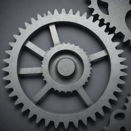 A detailed and realistic image of a cogwheel or gear with intricate design and precision