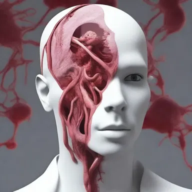 The protagonist could feel the blood drain from their face as they realized there was a malignant tumor growing in their submaxillary salivary gland.